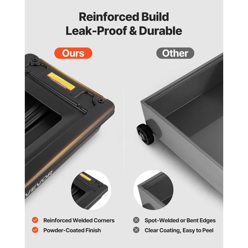 Δοχείο αποστράγγισης λαδιού χαμηλού προφίλ VEVOR, χωρητικότητας 64 λίτρων, περιστρεφόμενο δοχείο αποστράγγισης λαδιού με ηλεκτρική αντλία και σωλήνα 2,2 μ., ανθεκτικό στις διαρροές και στη διάβρωση, κατάλληλο για αυτοκίνητα, SUV, φορτηγά, μοτοσικλέτες, ATV, μεταλλικά οχήματα