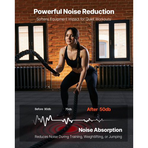 Χαλί άσκησης παζλ VEVOR, 24 τεμάχια χαλάκια εξοπλισμού γυμναστικής, 610 x 610 x 14 mm, Σετ χαλιών αφρού EVA υψηλής πυκνότητας, μαλακά πλακάκια από καουτσούκ που αλληλοσυνδέονται, προστατευτική επένδυση δαπέδου με μπλε κουκκίδες για γυμναστήριο στο σπίτι και γραφείο