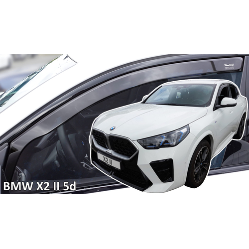 Heko - Ανεμοθραύστες Παραθύρων Για BMW Serie X2 (U10) / iX2 2023 > 5πορτο υλικό Acrylic Χρώμα Φιμέ - 2 τεμ. (ΑΝΕΜ.11010)