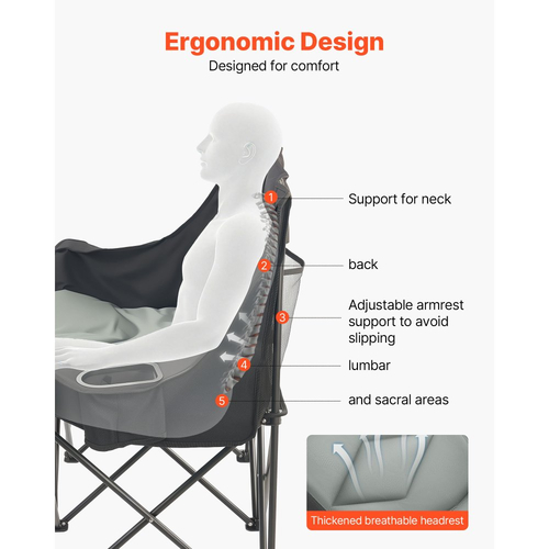Διπλή καρέκλα κάμπινγκ VEVOR, μεγάλη καρέκλα κάμπινγκ δύο ατόμων με στήριξη βαρέως τύπου 300 kg, με διπλές θήκες για ποτήρια, θήκες για ποτήρια κρασιού, ιμάντες περιοδικών, τσάντες μεταφοράς για εξωτερικούς χώρους, παραλία, 1 πακέτο