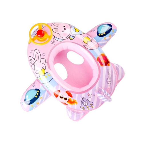 Παιδικό φουσκωτό σωσίβιο με κάθισμα & τιμόνι - SL-B075 - 85cm - 150793 - Pink