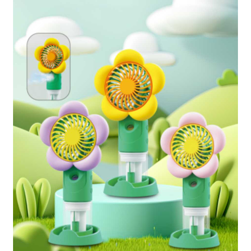 Επαναφορτιζόμενος ανεμιστήρας & υγραντήρας mini - SD-23A - 503100 - Pink