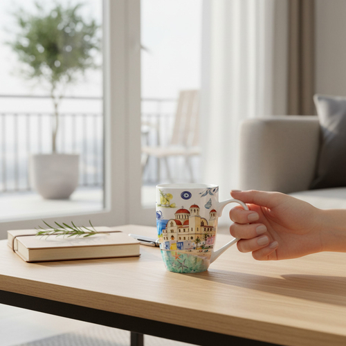 Σετ κεραμική κούπα Souvenir - 12pcs - Paralia - 224110