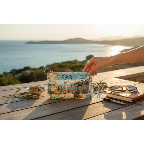 Πορτοφόλι Souvenir μπρελόκ - PVC - Chalkidiki - 16*10cm - 871703