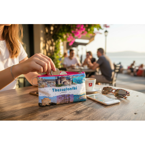 Πορτοφόλι Souvenir μπρελόκ - PVC - Thessaloniki - 16*10cm - 871705