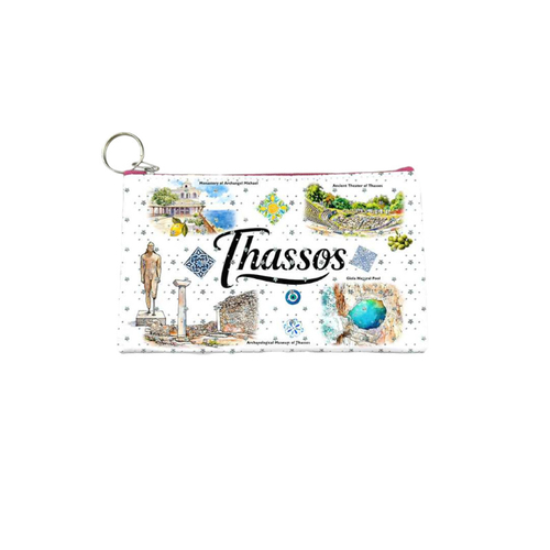 Πορτοφόλι Souvenir μπρελόκ - PVC - Thassos - 16*10cm - 871712