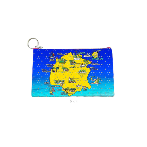 Πορτοφόλι Souvenir μπρελόκ - PVC - Thassos - 16*10cm - 871714