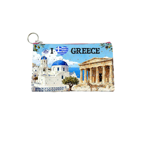 Πορτοφόλι Souvenir μπρελόκ - PVC - Greece - 16*10cm - 871717
