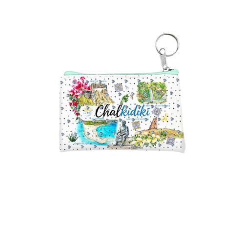 Πορτοφόλι Souvenir μπρελόκ - PVC - Chalkidiki - 11*7cm - 871720