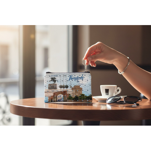Πορτοφόλι Souvenir μπρελόκ - PVC - Thessaloniki - 11*7cm - 871726