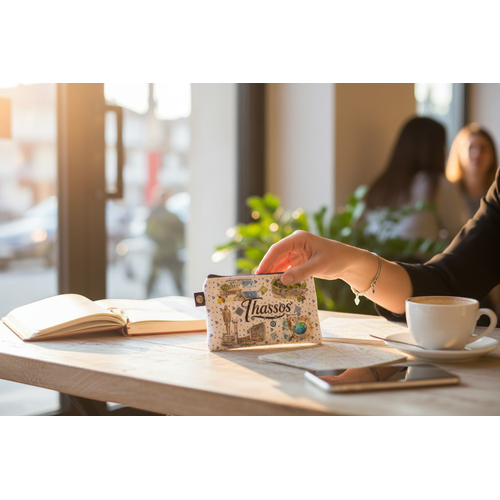 Πορτοφόλι Souvenir μπρελόκ - PVC - Thassos - 11*7cm - 871732