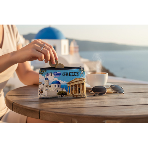 Πορτοφόλι Souvenir μπρελόκ - PVC - Greece - 11*7cm - 871737
