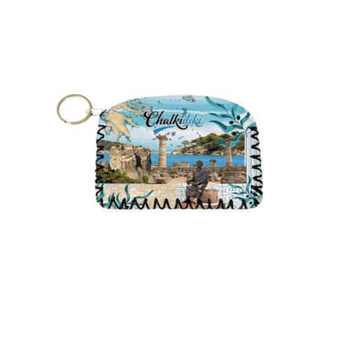 Πορτοφόλι Souvenir μπρελόκ - PVC - Chalkidiki - 14*9cm - 871743