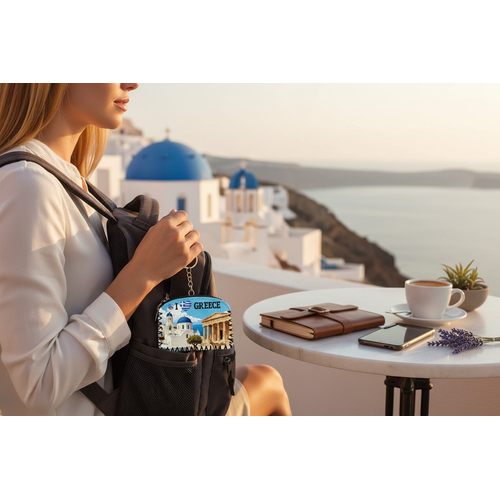 Πορτοφόλι Souvenir μπρελόκ - PVC - Greece - 14*9cm - 871757