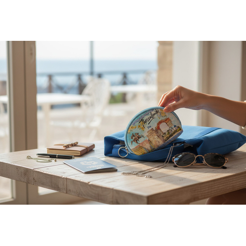 Πορτοφόλι Souvenir μπρελόκ mini - PVC - Thessaloniki - 10*8*3cm - 871767