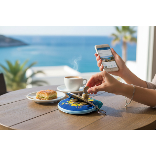 Πορτοφόλι Souvenir μπρελόκ mini - PVC - Thassos - 10*8*3cm - 871774