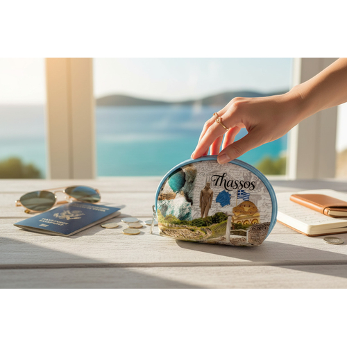 Πορτοφόλι Souvenir μπρελόκ mini - PVC - Thassos - 10*8*3cm - 871775