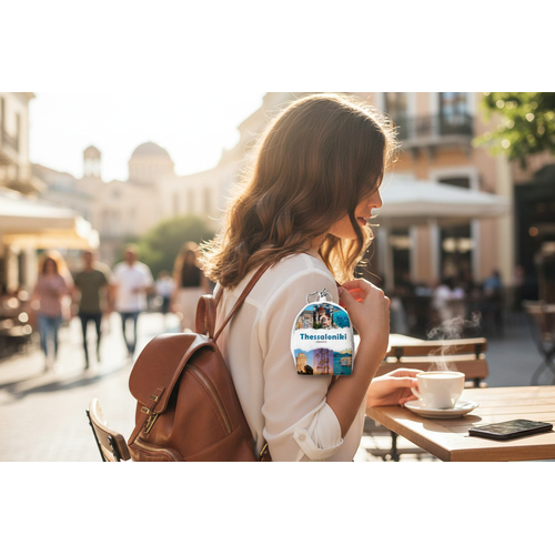 Πορτοφόλι Souvenir μπρελόκ mini - PVC - Thessaloniki - 7*9*4.5cm - 871785