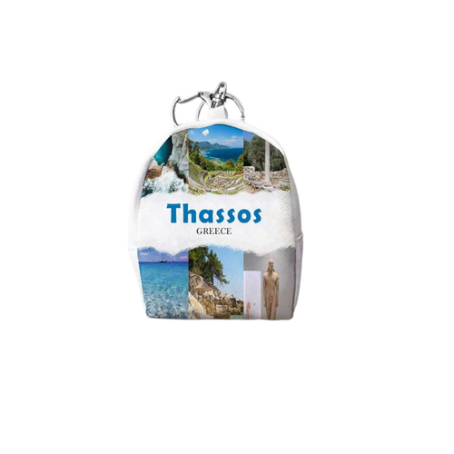 Πορτοφόλι Souvenir μπρελόκ mini - PVC - Thassos - 7*9*4.5cm - 871793