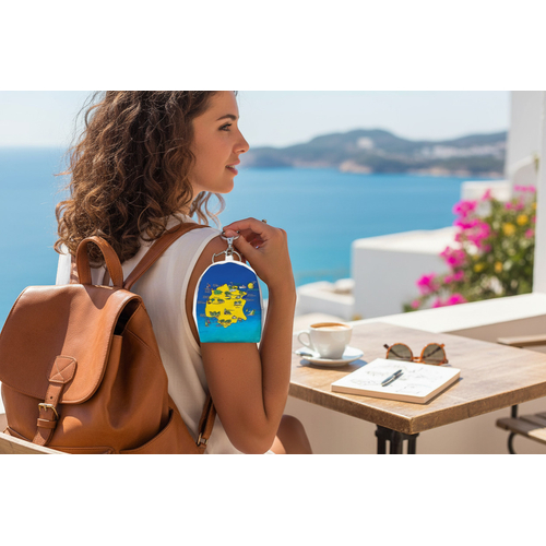 Πορτοφόλι Souvenir μπρελόκ mini - PVC - Thassos - 7*9*4.5cm - 871794