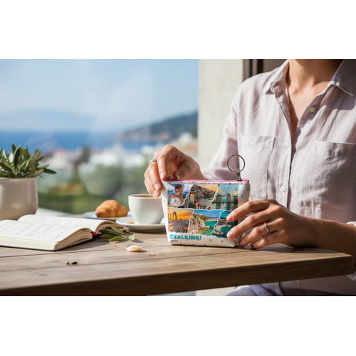 Πορτοφόλι Souvenir μπρελόκ mini - PVC - Chalkidiki - 11*7*4cm - 871801