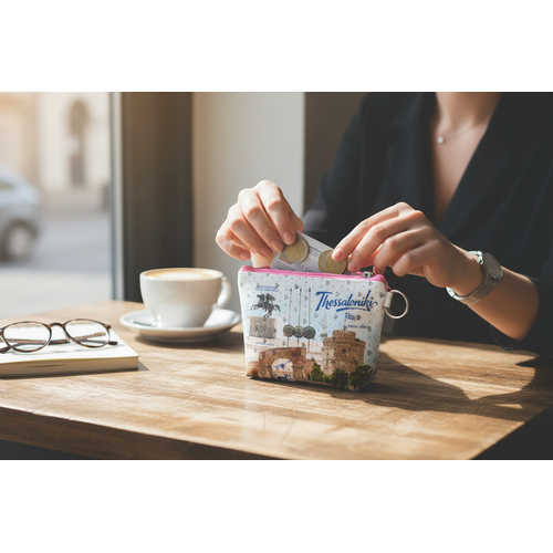 Πορτοφόλι Souvenir μπρελόκ mini - PVC - Thessaloniki - 11*7*4cm - 871806