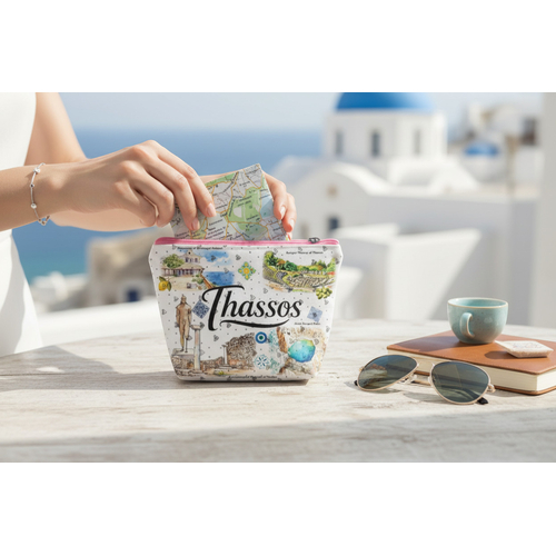 Πορτοφόλι Souvenir μπρελόκ mini - PVC - Thassos - 11*7*4cm - 871812