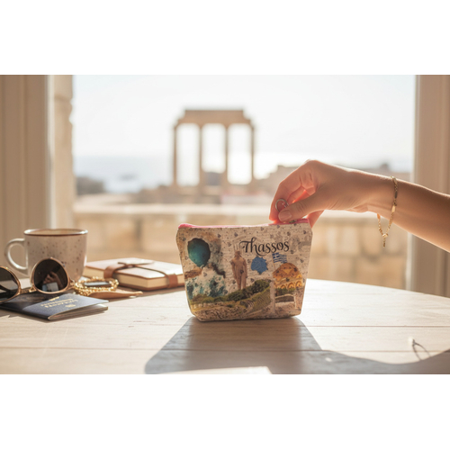 Πορτοφόλι Souvenir μπρελόκ mini - PVC - Thassos - 11*7*4cm - 871815