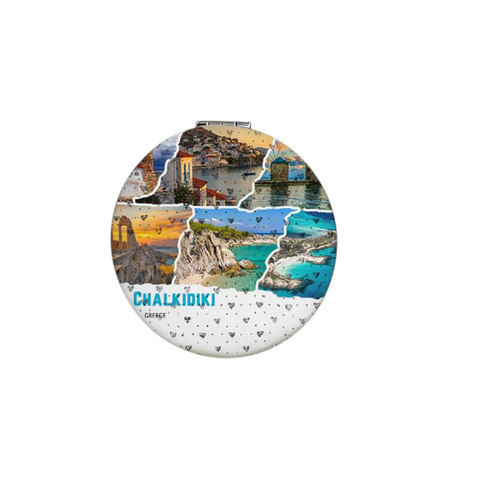 Kαθρέπτης τσέπης Souvenir - Chalkidiki - 7*7*3cm - 871841