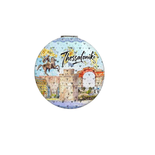 Kαθρέπτης τσέπης Souvenir - Thessaloniki - 7*7*3cm - 871847