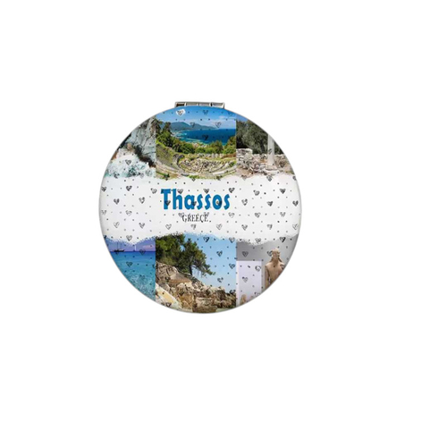 Kαθρέπτης τσέπης Souvenir - Thassos - 7*7*3cm - 871853