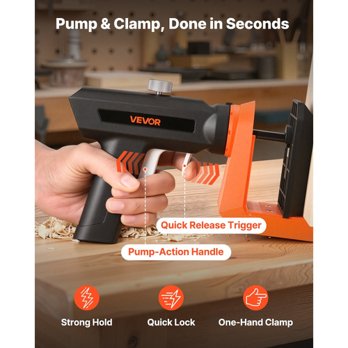 Κιτ Διάτρησης Τύπων VEVOR, Ρυθμιζόμενο 12,7 / 19 / 38,1 mm, Λαβή με περιστροφή 360°, Σύστημα Διάτρησης Τύπων με Βίδες 260, Σφιγκτήρας C, Κολάρο Στοπ, Τρυπάνι, Εύκολη Σύσφιξη και Ρύθμιση, για Ξυλουργική