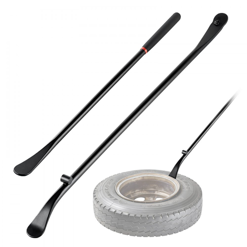 Μπάρες Ελαστικών VEVOR, 2 τεμάχια, Σιδερένια βάση και αφαίρεση ελαστικών 970 mm & Κουταλιέρα βάσης και αφαίρεσης 765 mm, Εργαλεία αλλαγής από συμπαγές κράμα χάλυβα βαρέως τύπου για φορτηγά, ημιφορτηγά, οχήματα εκτός δρόμου, λεωφορεία, τρακτέρ, μαύρα