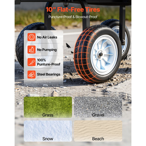 Καρότσι κήπου VEVOR με κάθισμα, 226,8 kg, Κάθισμα εργασίας κήπου από χάλυβα με ρόδες, Σκαμπό κηπουρικής βαρέως τύπου, με δίσκο εργαλείων και ρυθμιζόμενη λαβή, Καρότσι εξωτερικού χώρου, για γκαζόν, βεράντα, αυλή, πράσινο