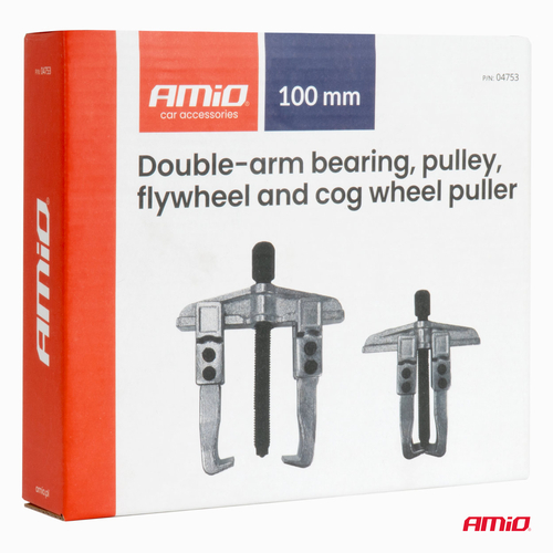 Amio – Εξολκέας Ρουλεμάν Διπλού Βραχίονα 100mm Heavy Duty για Αφαίρεση με Υψηλή Δύναμη & Ασφαλή Χρήση – 1 Τεμ. (04753/AM)