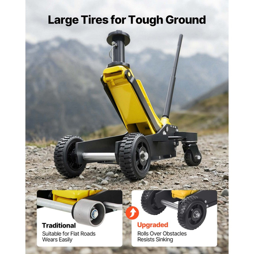 Γρύλος δαπέδου VEVOR, Χωρητικότητα 3 τόνων, Αλουμινένιος & Χαλύβδινος αγωνιστικός γρύλος δαπέδου με διπλά έμβολα, αντλία γρήγορης ανύψωσης και στύλο επέκτασης, Υδραυλικός ανυψωτήρας τρόλεϊ για SUV, Pick-up, φορτηγά, Εύρος ανύψωσης 150-745 mm