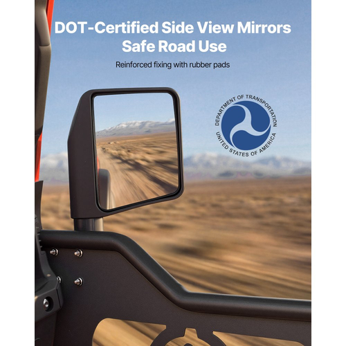 Πόρτες VEVOR Jeep Tube, 4θυρες, κατάλληλες για Jeep Wrangler JL 2018-2026 & Gladiator JT 2020-2026, Μισές σωληνωτές πόρτες Off Road με μοτίβο Soldier, μπροστινές και πίσω σωληνωτές μισές πόρτες με πιστοποιημένους πλευρικούς καθρέφτες DOT και λαστιχένια μαξιλαράκια.