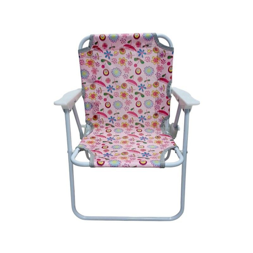 Παιδική πτυσσόμενη καρέκλα camping - 2012 - 241729 - Pink/Flowers