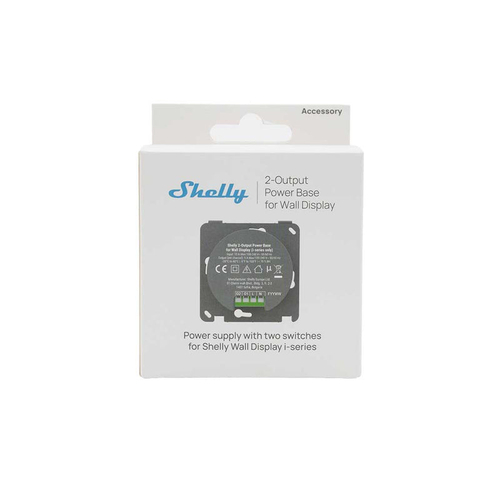 3800238072780 | Shelly 2-Output Power Base for Wall Display i-Series - EAN 3800238072780