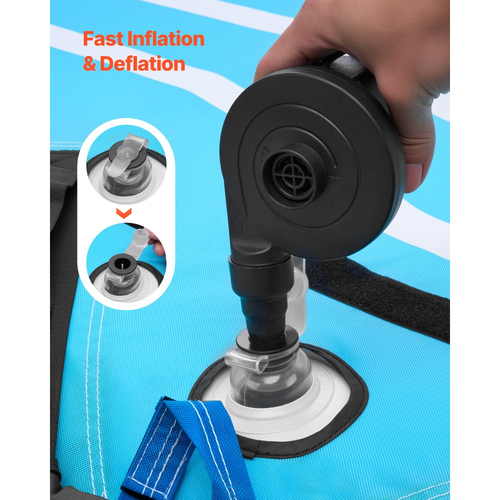 Ρυμουλκούμενοι σωλήνες VEVOR για σκάφη, Φουσκωτός σωλήνας ρυμούλκησης 3 ατόμων για τράβηγμα σκάφους, Σωλήνες σκαφών χωρητικότητας 231 kg - με πλήρες κάλυμμα από νάιλον, διπλά σημεία ρυμούλκησης, βαλβίδα ασφαλείας και επενδεδυμένες λαβές