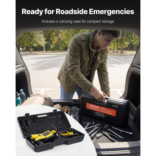 Γρύλος δαπέδου χαμηλού προφίλ VEVOR, χωρητικότητας 2,5 τόνων, ατσάλινος αγωνιστικός γρύλος δαπέδου με αντλία γρήγορης ανύψωσης μονού εμβόλου και προσαρμογείς SUV, υδραυλικός ανυψωτήρας τρόλεϊ για σπορ αυτοκίνητα, sedan, εύρος ανύψωσης 85-350 mm