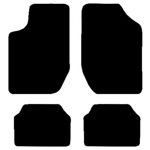 Race Axion - Πατάκια Για Επιβατικά Αυτοκίνητα τύπου Type F υλικό Μοκέτα χρώμα Black - 4 τεμ. (MAT.F7006-RX)