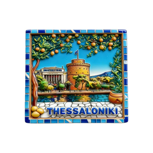 Τουριστικό μαγνητάκι Souvenir - Σετ 12pcs - Thessaloniki - 678558