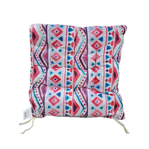 Μαξιλάρι καρέκλας - 40x40cm - 720187 - White/Pink/Purple