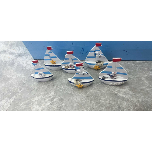 Διακοσμητικό Souvenir Καραβάκι - Σετ 8 τεμάχια - L2024-23 - 125569