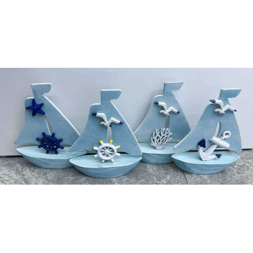 Διακοσμητικό Souvenir Καραβάκι - Σετ 8 τεμάχια - L2026-31ABCD - 125563