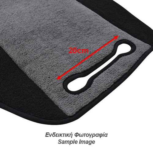 Race Axion - Πλατοκαθίσματα για Εμπρόσθια Καθίσματα με Universal Εφαρμογή από Πετσέτα (70% Βαμβάκι / 30% Πολυεστέρας) σε Μαύρο Χρώμα - 2 Τεμ. (PLAT.60020-RXLY)