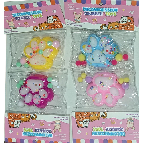 Πατούσα Antistress Squishy - Σετ 16pcs - GA524-1 - 652419