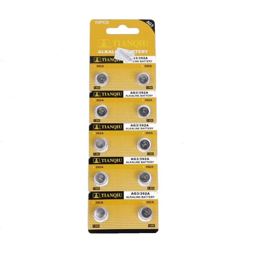 Αλκαλικές μπαταρίες - AG3 - LR41H/392A - 1.55V - 10pcs - 681033