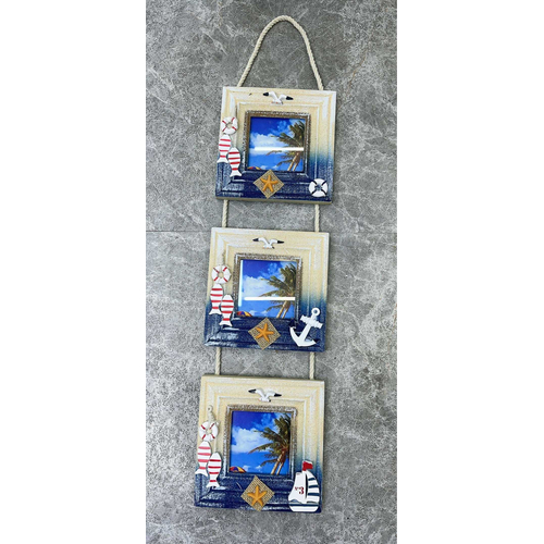 Διακοσμητικό Souvenir κρεμαστό με κορνίζες - Σετ 2 τεμάχια - L2016-17 - 125551